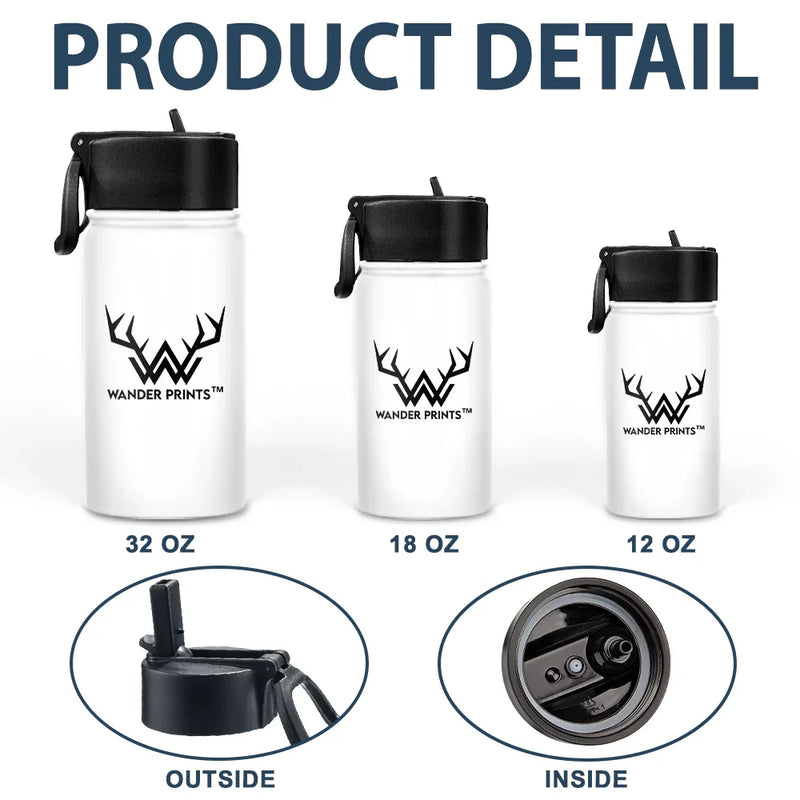 Watch Out Kindergarten Here I Come 3D Effect Kids - Personalized Kids Water Bottle