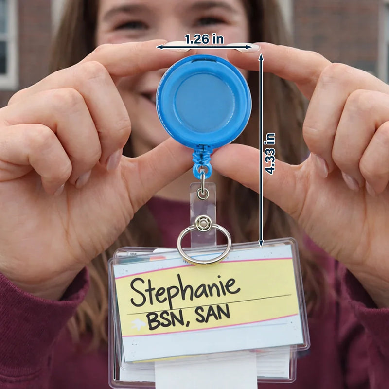 Gift For Yourself,Gift For Women,Gift For Men,Funny - Emotional Support Coworker 3D Effect Sitting Person - Personalized Badge Reel