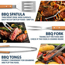 Gift For Father,Gift For Grandpa,Grandpa's Hobby,Dad's Hobby,Grilling,Non-Eng,Icon,Proud - Best Flippin Dad Ever - Personalized BBQ Tool Set With Storage Bag