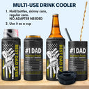 Best Dad Ever Hand Pump - Gift For Dad, Grandpa - Personalized Custom 4 In 1 Can Cooler Tumbler
