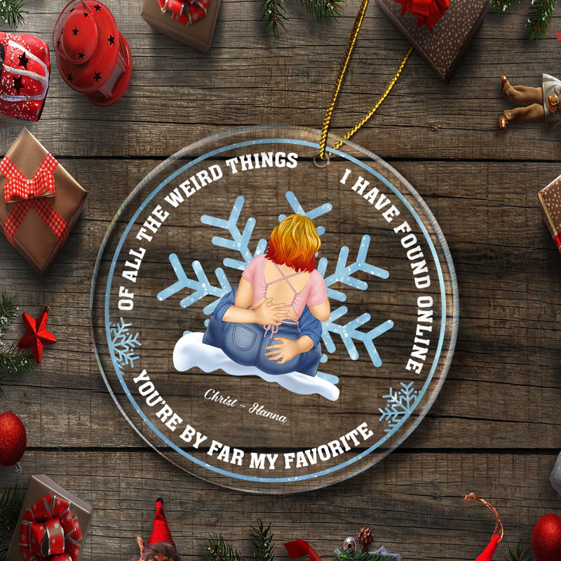 I Have Found Online - Christmas Gift For Couples - Personalized Circle Acrylic Ornament