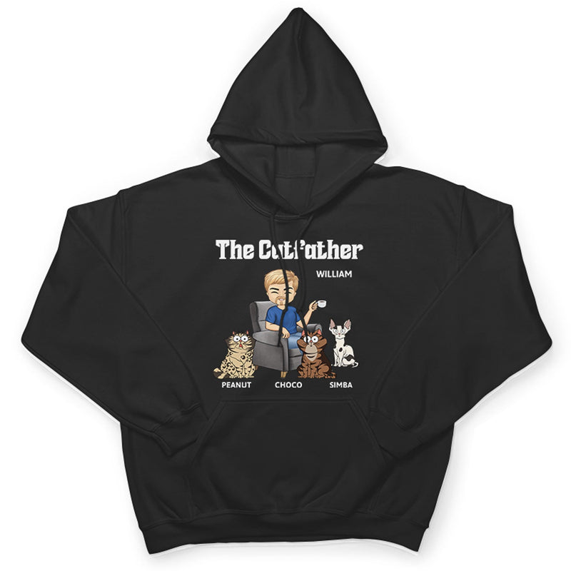The Cat Father - Gift For Cat Dad, Cat Lovers, Men - Personalized T Shirt