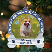 Memorial, Pet Lovers - Custom Photo Memorial You Would Have Lived Forever - Personalized Custom Shaped Acrylic Ornament