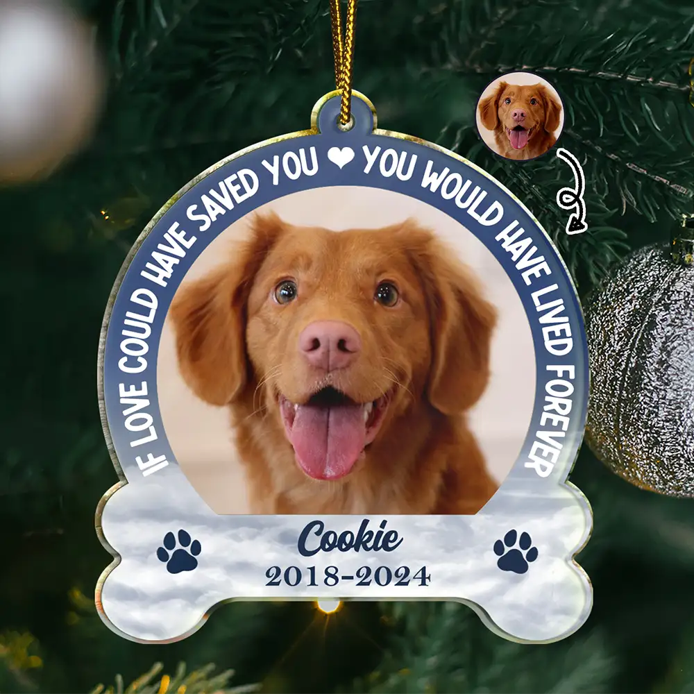 Custom Photo Memorial You Would Have Lived Forever - Personalized Custom Shaped Acrylic Ornament