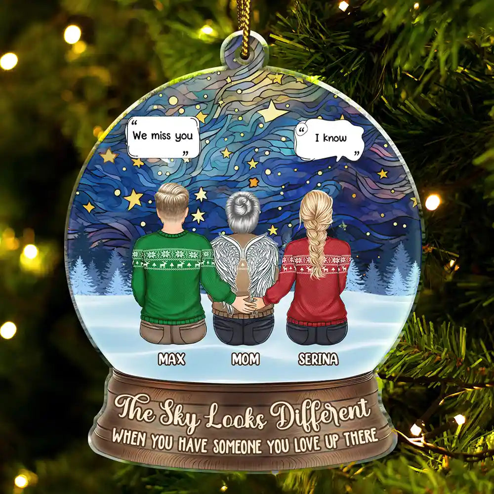 Family Memorial When You Have Someone You Love - Personalized Custom Shaped Acrylic Ornament