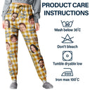 Family, Pet Lovers, Dog Lovers, Cat Lovers, Gift For Kids - Custom Photo Funny Family Pet Face Plaid Pattern - Personalized Pajama Pants