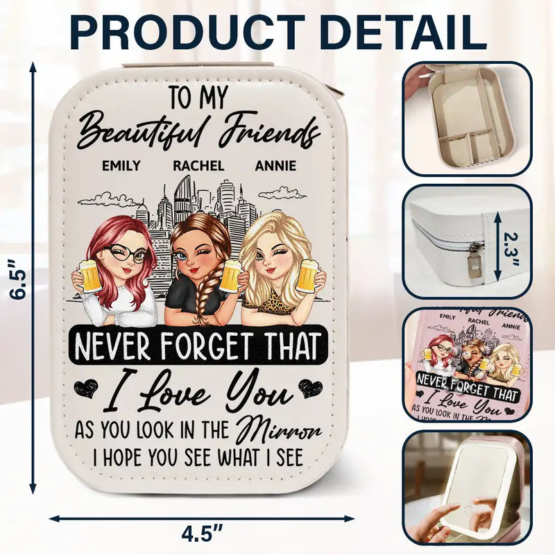 I Hope You See What I See - Personalized Makeup Box With LED Mirror