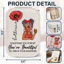 Gift For Yourself, Gift For Women - Sometime You Forget You're Beautiful - Personalized Makeup Box With LED Mirror
