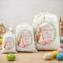 Easter,Gift For Kids,Grandma - Grandkids,Gift For Grandkids,Grandpa - Grandkids,Dad - Children,Mom - Children,Happy - Baby First Easter With Bunny - Personalized Favor Bag