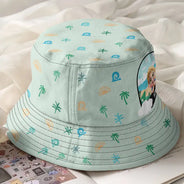 Gift For Kids,Gift For Daughter,Gift For Son,Happy - Baby Kid With Rainbow - Personalized Bucket Hat