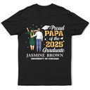 Love,Graduation,Dad - Daughters (Adult),Dad - Sons,Dad - Children,Gift For Father - Backside Proud Dad Of A Graduation Child - Personalized T Shirt