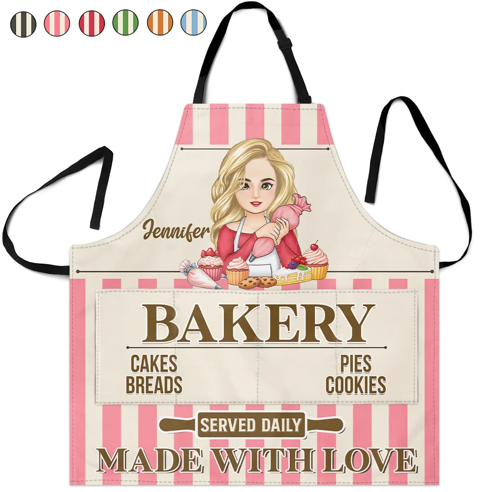 Baking Woman Made With Love - Personalized Apron
