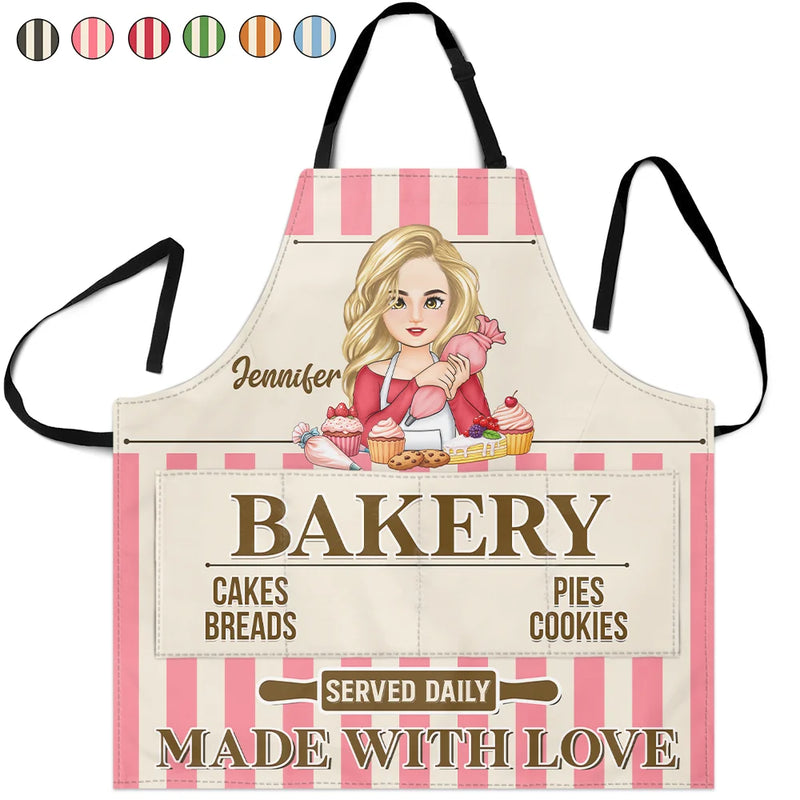Baking Woman Made With Love - Personalized Apron