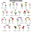 Gift For Mother,Gift For Grandma,Love - My Grandkids Make My Life Grandma 3D Pottery Effect Birth Flower - Personalized White Edge-to-Edge Mug