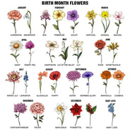 Reading, Gift For Yourself, Gift For Women, Happy - Reading Girl With Birth Month Flowers - Personalized Fleece Blanket, Sherpa Blanket