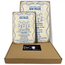 Funny, Gift For Couples, Patio, Gift For Husband, Gift For Wife, Gift For Boyfriend, Gift For Girlfriend - Bar Rules Funny - Personalized Classic Metal Signs