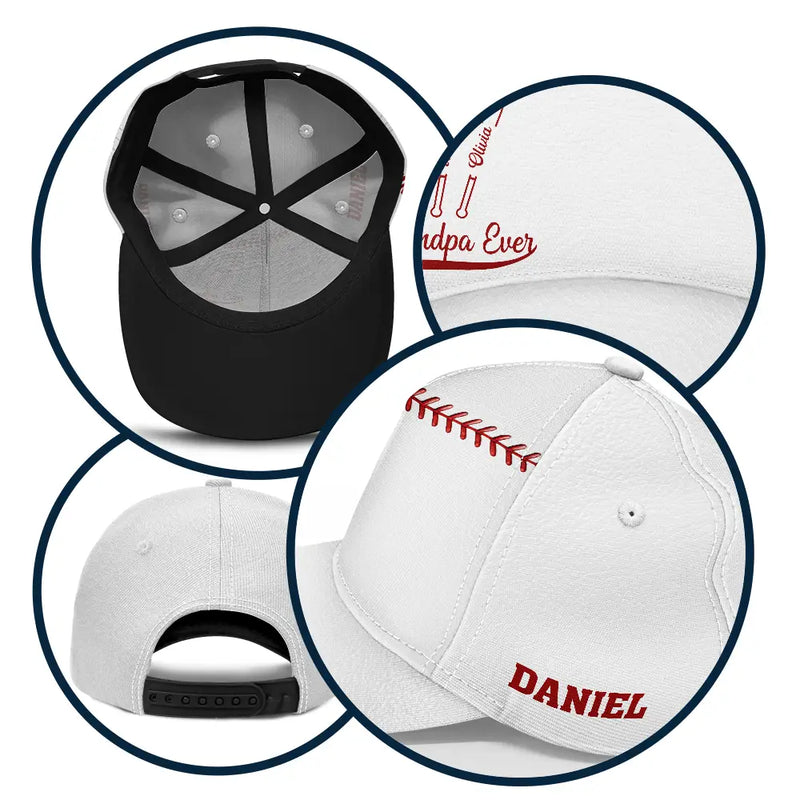 Sport Dad,Baseball,Gift For Father,Icon,Proud - Baseball Best Dad Ever - Personalized Classic Cap