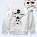 Gift For Mother,Gift For Father,Baseball,Happy - Baseball Mom Dad Kid Backside - Personalized T Shirt