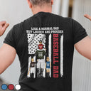 Baseball Dad Louder & Prouder - Personalized T Shirt