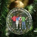 Gift For Bestie,Gifts For Colleagues,Gift For Sisters,Funny,Gift For Sibling,Christmas - Be As Entertained By Us As Us Arm In Arm Bestie - Personalized Circle Glass Ornament