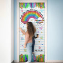 Teacher,Happy - Be Bright Be Kind Back To School - Personalized Door Cover