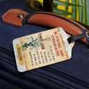 Happy, Gift For Yourself, Gift For Women, Gift For Men, Travel - Be Strong And Courageous - Personalized Luggage Tag