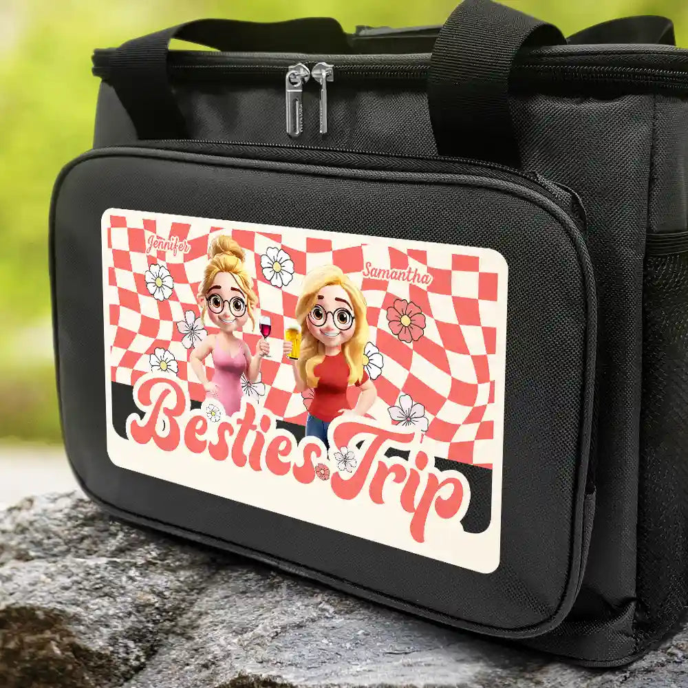 Gift For Bestie, Beach, Summer, Funny - Beach, Camping, Picnic Cooling Bag For Besties Trip - Personalized Lunch Bag, Cooling Tote
