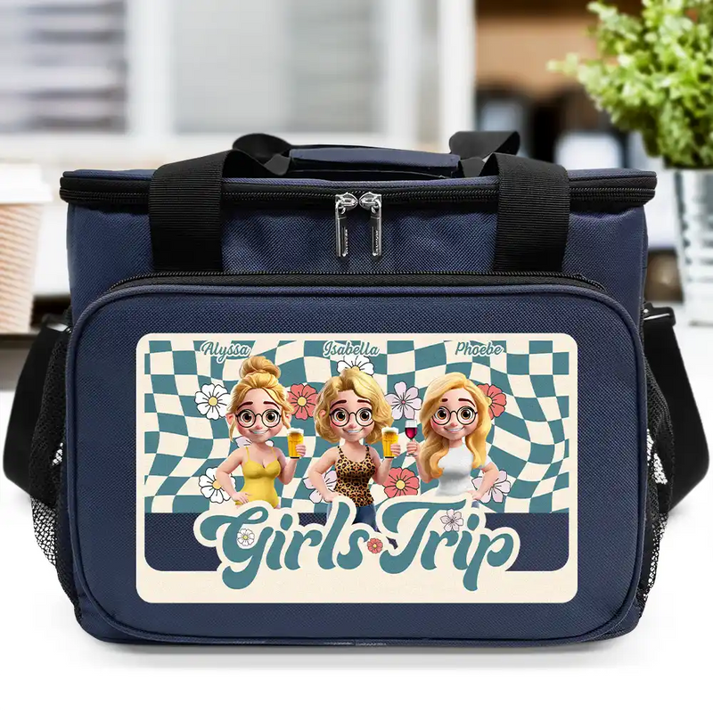 Gift For Bestie, Beach, Summer, Funny - Beach, Camping, Picnic Cooling Bag For Besties Trip - Personalized Lunch Bag, Cooling Tote