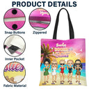 Gift For Bestie,Beach,Summer,Happy - Beaches Booze Besties - Personalized Tote Bag