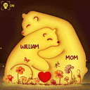 Gift For Mother,Family,Happy - Bear Family Puzzle - Personalized Custom Shaped Light Box