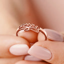 Gift For Yourself,Gift For Women,Gift For Mother,Gift For Grandma,Love - Beautiful Ring For Mom And Grandma - Personalized Custom Shaped Ring