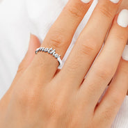 Gift For Yourself,Gift For Women,Gift For Mother,Gift For Grandma,Love - Beautiful Ring For Mom And Grandma - Personalized Custom Shaped Ring