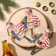 Humorous,Gift For Men,Custom Photo,Gift For Yourself,Cut-Face Photo - Custom Photo Belly Out For Summer - Personalized Custom Shaped Bottle Opener