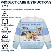 Cat Lovers,Pet Lovers,Funny - Best Cat Mom Ever Funny 3D Cute Cats - Personalized Unisex Ugly Sweater