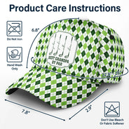 Gift For Grandpa,Gift For Father,Golf,Non-Eng,Icon,Proud - Best Dad By Par Golf Clubs - Personalized Classic Cap