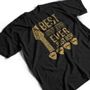 Guitar,Gift For Father,Gift For Grandpa,Happy - Best Dad Ever Guitar Headstock Custom Kid Names - Personalized T Shirt