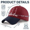 Gift For Grandpa,Gift For Father,Golf,Non-Eng,Icon,Proud - Best Dad Grandpa By Par Golf Clubs - Personalized Embroidered Two Tone Cap