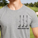 Gift For Father,Gift For Grandpa,Golf,Happy - Best Dad Grandpa By Par Golf Clubs - Personalized T Shirt