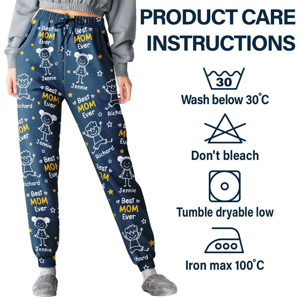 Gift For Grandpa, Gift For Father, Happy - Best Dad Grandpa Ever - Personalized Pajama Pants