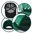 Gift For Father,Gift For Grandpa,Dad's Hobby,Golf,Non-Eng,Custom Text,Confident - Best Dad Papa By Par Golf Faux Leather Effect - Personalized Classic Cap