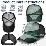 Gift For Father, Gift For Grandpa, Gift For Husband, Happy - Best Friends For Life Dad Grandad - Personalized Mesh-back Casual Cap