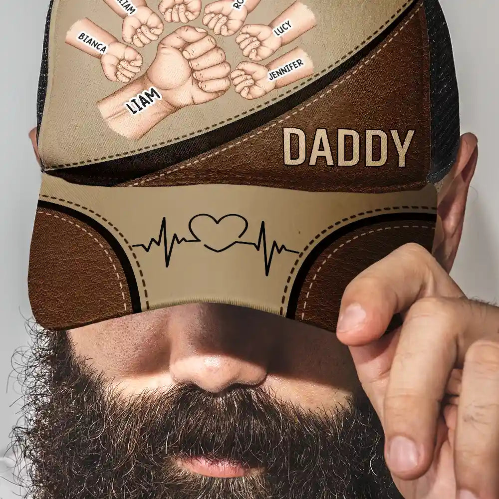 Gift For Father,Gift For Grandpa,Gift For Husband - Best Friends For Life Dad Grandad - Personalized Mesh-back Casual Cap
