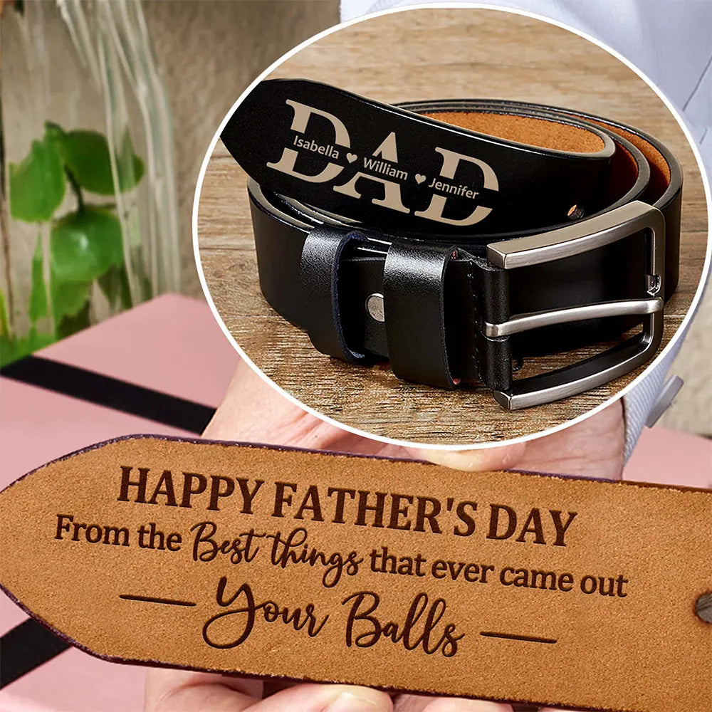 Best Thing Ever Came Out - Personalized Engraved Leather Belt