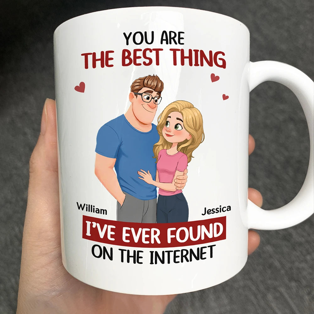 Best Thing Found On The Internet Animate Hugging Couple - Personalized Mug
