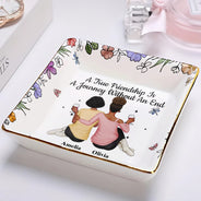 Bestie A True Friendship Is A Journey Without An End - Personalized Ring Dish