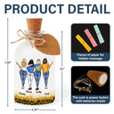 Gift For Bestie,Gifts For Colleagues,Gift For Sisters,Funny,Gift For Sibling - Bestie Because Of You I Laugh A Little Harder - Personalized Short Bottle Light