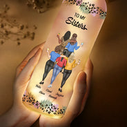 Gift For Bestie,Gift For Women,Happy,Top Market - Besties You Are The Sister I Got To Choose - Personalized Bottle Light