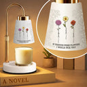 Gift For Bestie,Gift For Sisters,Love - Birth Flower Grow An Old Friend - Personalized Truncated Cone Candle Warmer