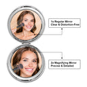 Gift For Daughter,Gift For Grandkids,Gift For Sisters,Gift For Bestie,Love,Gift For Women - Birth Flower My Daughter You Are Beautiful - Personalized Circle Compact Mirror