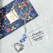 Gift For Sisters,Gift For Bestie,Old Best friends,Gift For Sibling,Love - Birth Flower Sisters Besties From The Same Garden - Personalized Heart Crystal Suncatcher